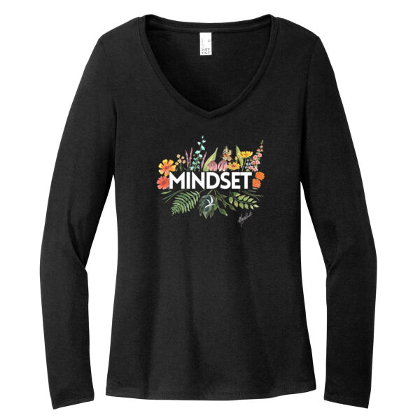 District® Women’s Perfect Tri® Long Sleeve V-Neck Tee Thumbnail